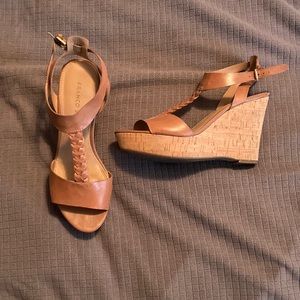 Franco Sarto Wedge Sandal Size 7.5